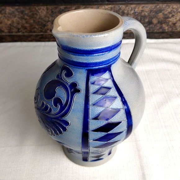 Reinhart Merkelbach Salt Glaze Pottery Pitcher 1.5L - Picture 1 of 6
